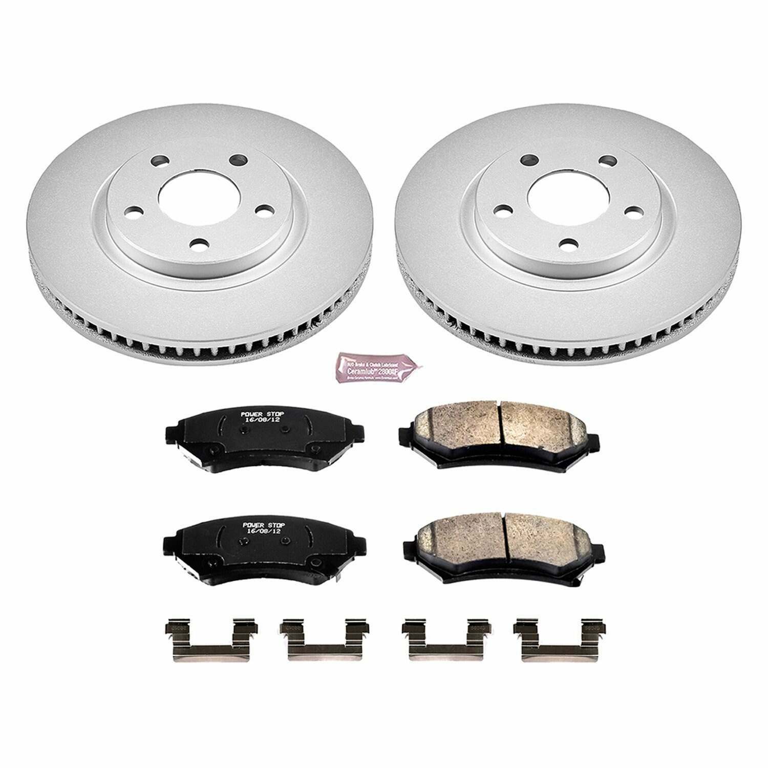 Power Stop 00-04 Buick LeSabre Front Z17 Evolution Geomet Coated Brake Kit - CRK1542