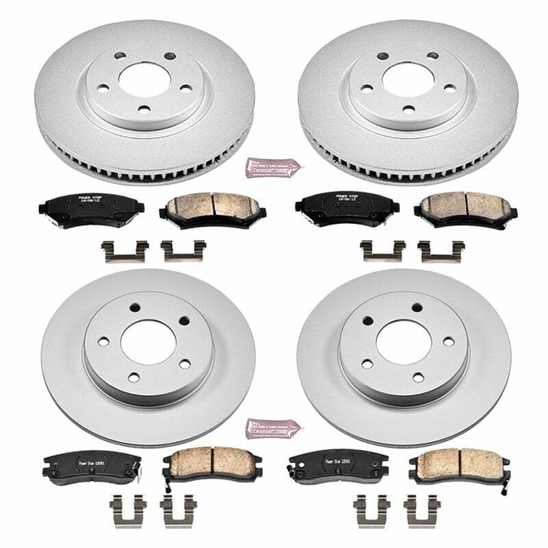 Power Stop 00-04 Buick LeSabre Front & Rear Z17 Evolution Geomet Coated Brake Kit - CRK1543