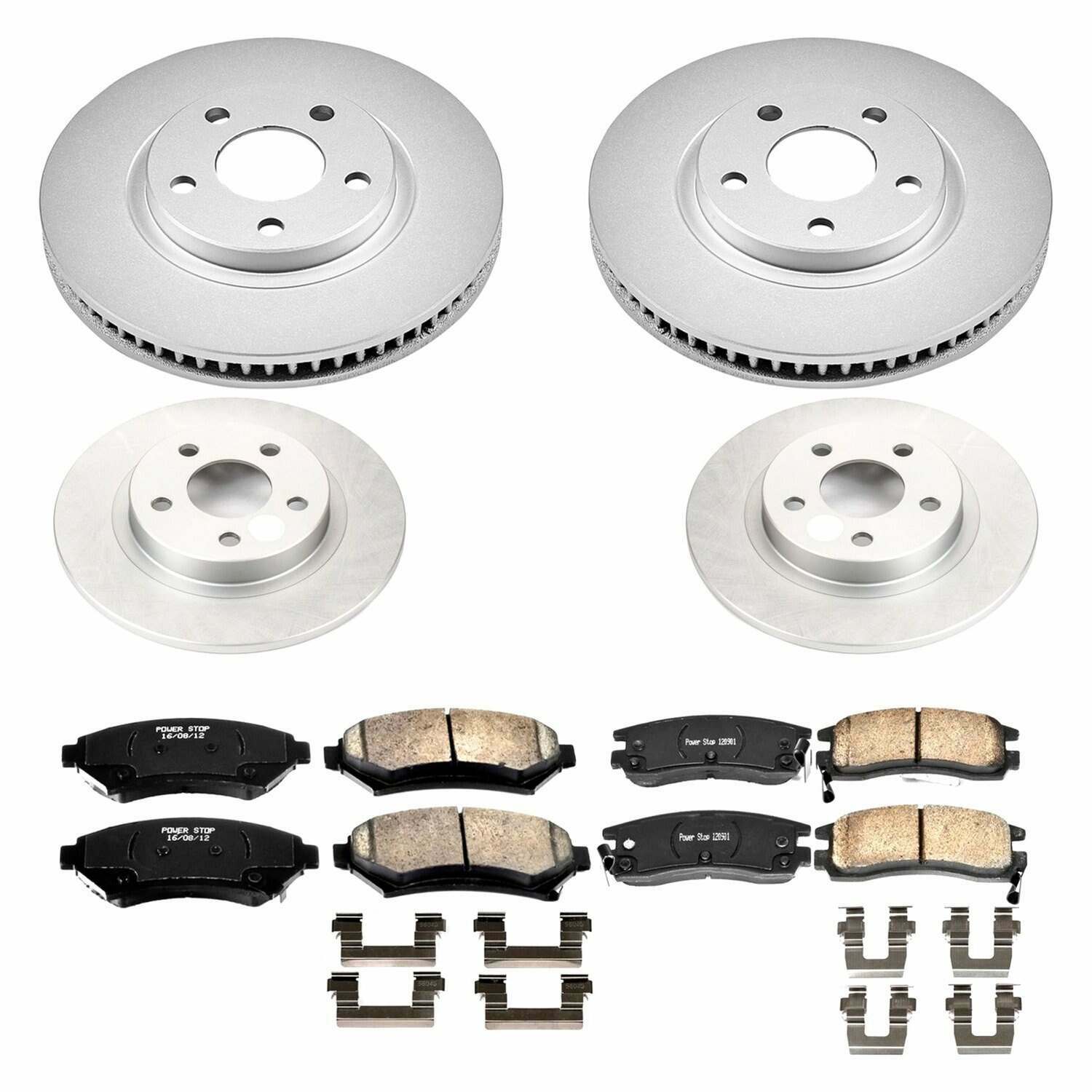 Power Stop 03-05 Buick Park Avenue Front & Rear Z17 Evolution Geomet Coated Brake Kit - CRK1545