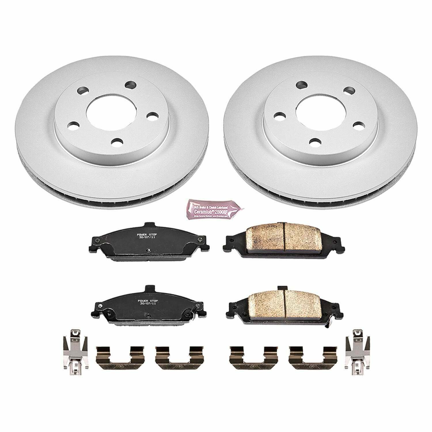 Power Stop 04-05 Chevrolet Classic Front Z17 Evolution Geomet Coated Brake Kit - CRK1551