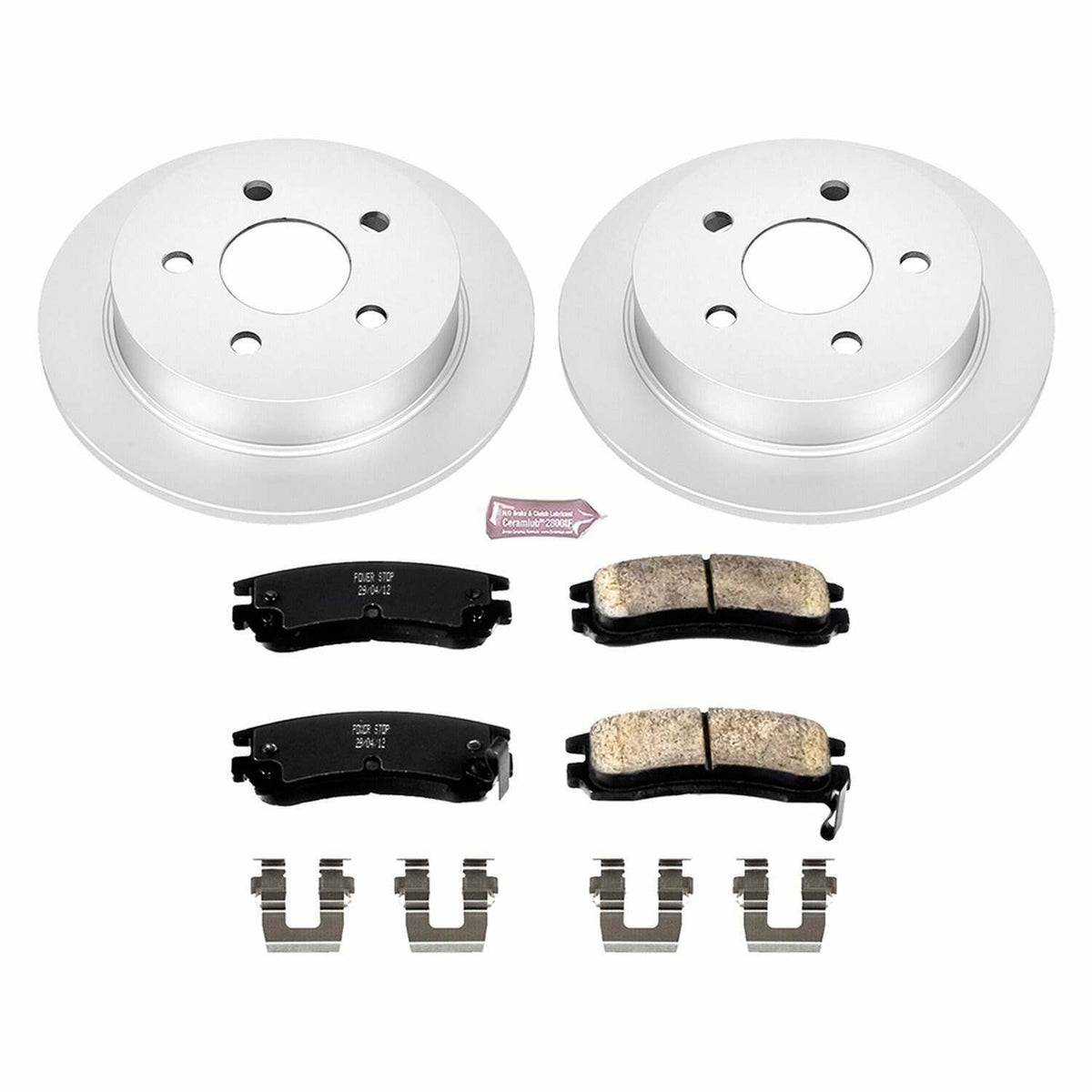 Power Stop 04-05 Buick Century Rear Z17 Evolution Geomet Coated Brake Kit - CRK1558