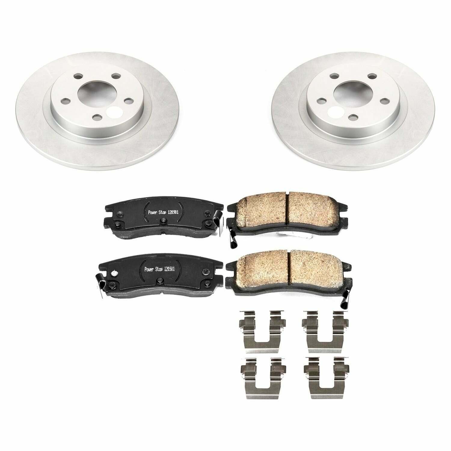 Power Stop 03-05 Buick Park Avenue Rear Z17 Evolution Geomet Coated Brake Kit - CRK1566