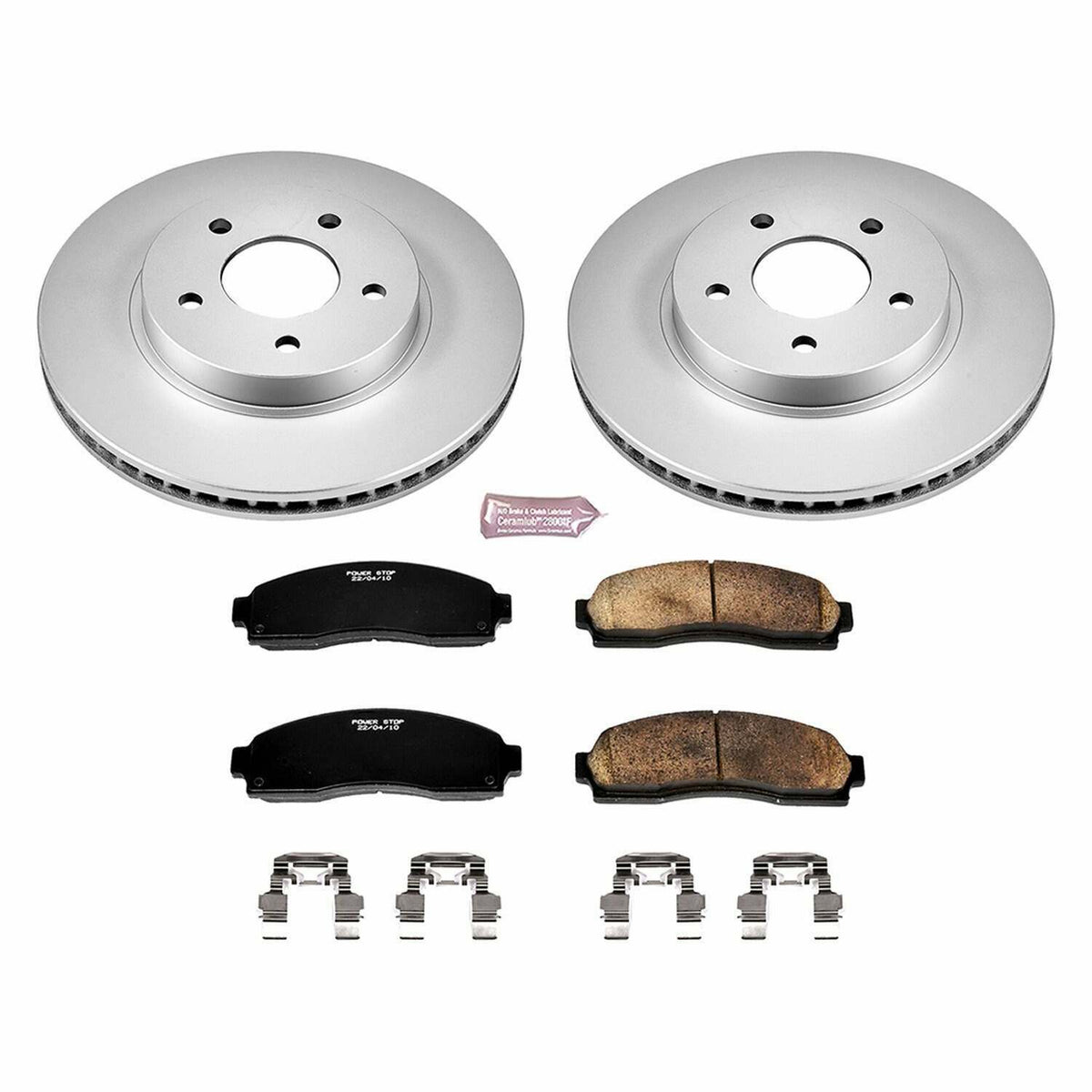 Power Stop 05-06 Chevrolet Equinox Front Z17 Evolution Geomet Coated Brake Kit - CRK1576