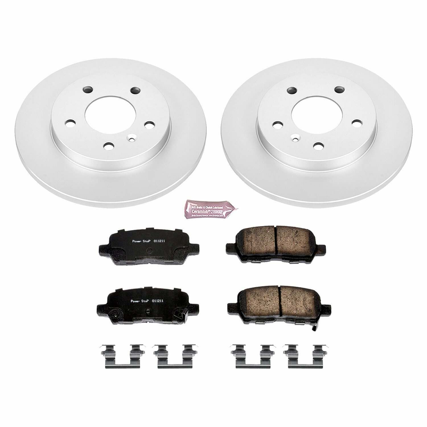 Power Stop 05-09 Buick Allure Rear Z17 Evolution Geomet Coated Brake Kit - CRK1602