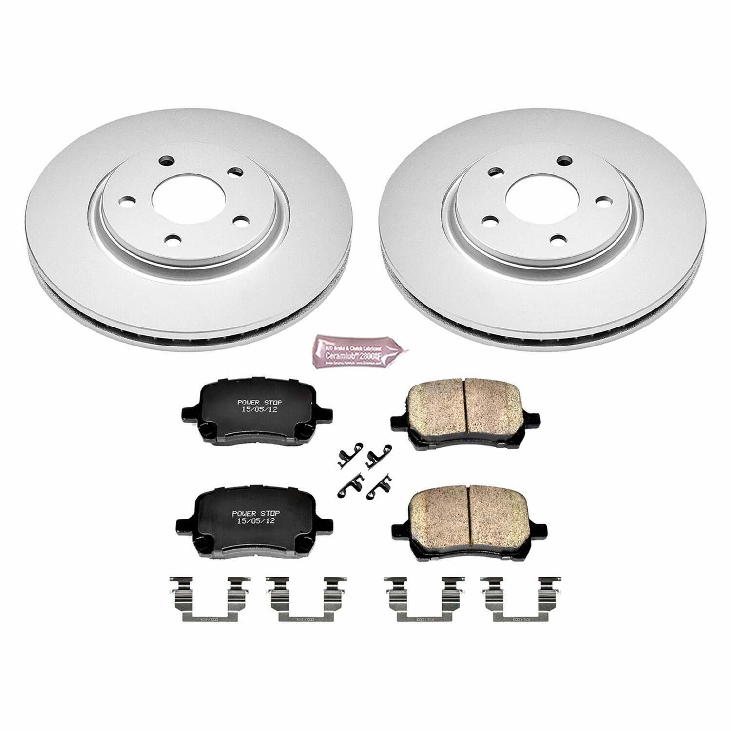 Power Stop 2007 Chevrolet Cobalt Front Z17 Evolution Geomet Coated Brake Kit - CRK1614