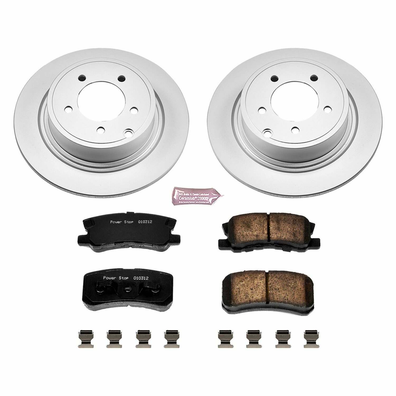 Power Stop 11-14 Chrysler 200 Rear Z17 Evolution Geomet Coated Brake Kit - CRK1630