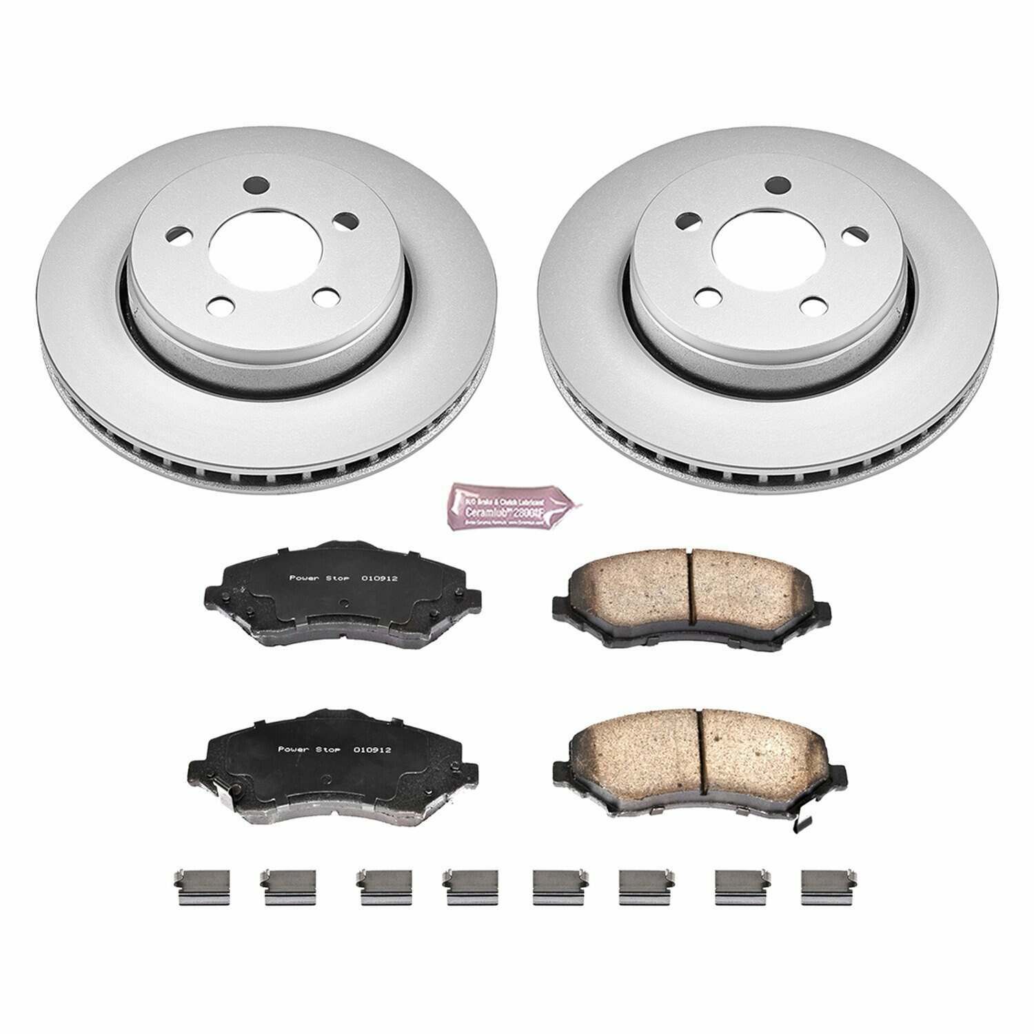 Power Stop 07-11 Dodge Nitro Front Z17 Evolution Geomet Coated Brake Kit - CRK1631