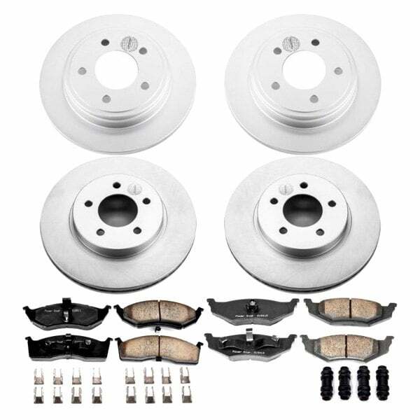 Power Stop 99-04 Chrysler 300M Front & Rear Z17 Evolution Geomet Coated Brake Kit - CRK1693
