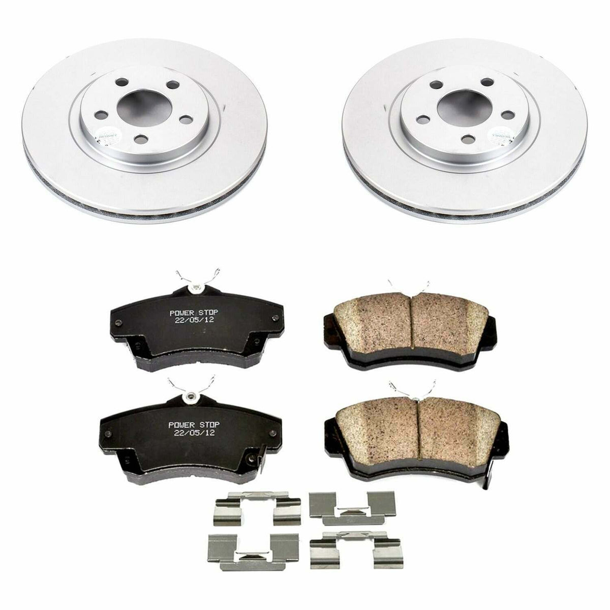 Power Stop 01-10 Chrysler PT Cruiser Front Z17 Evolution Geomet Coated Brake Kit - CRK1704