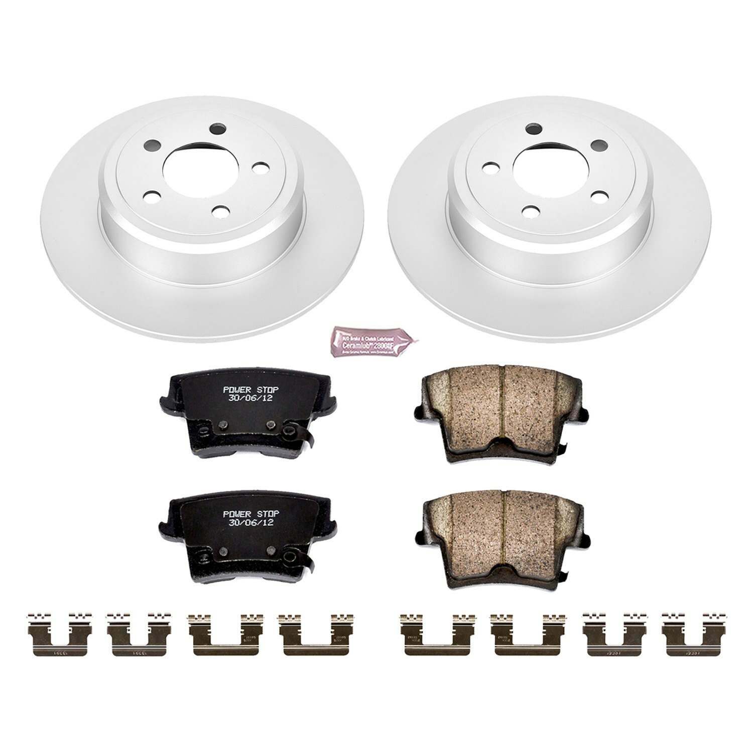 Power Stop 05-19 Chrysler 300 Rear Z17 Evolution Geomet Coated Brake Kit - CRK1719