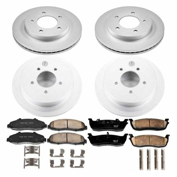Power Stop 99-00 Ford F-150 Front & Rear Z17 Evolution Geomet Coated Brake Kit - CRK1867