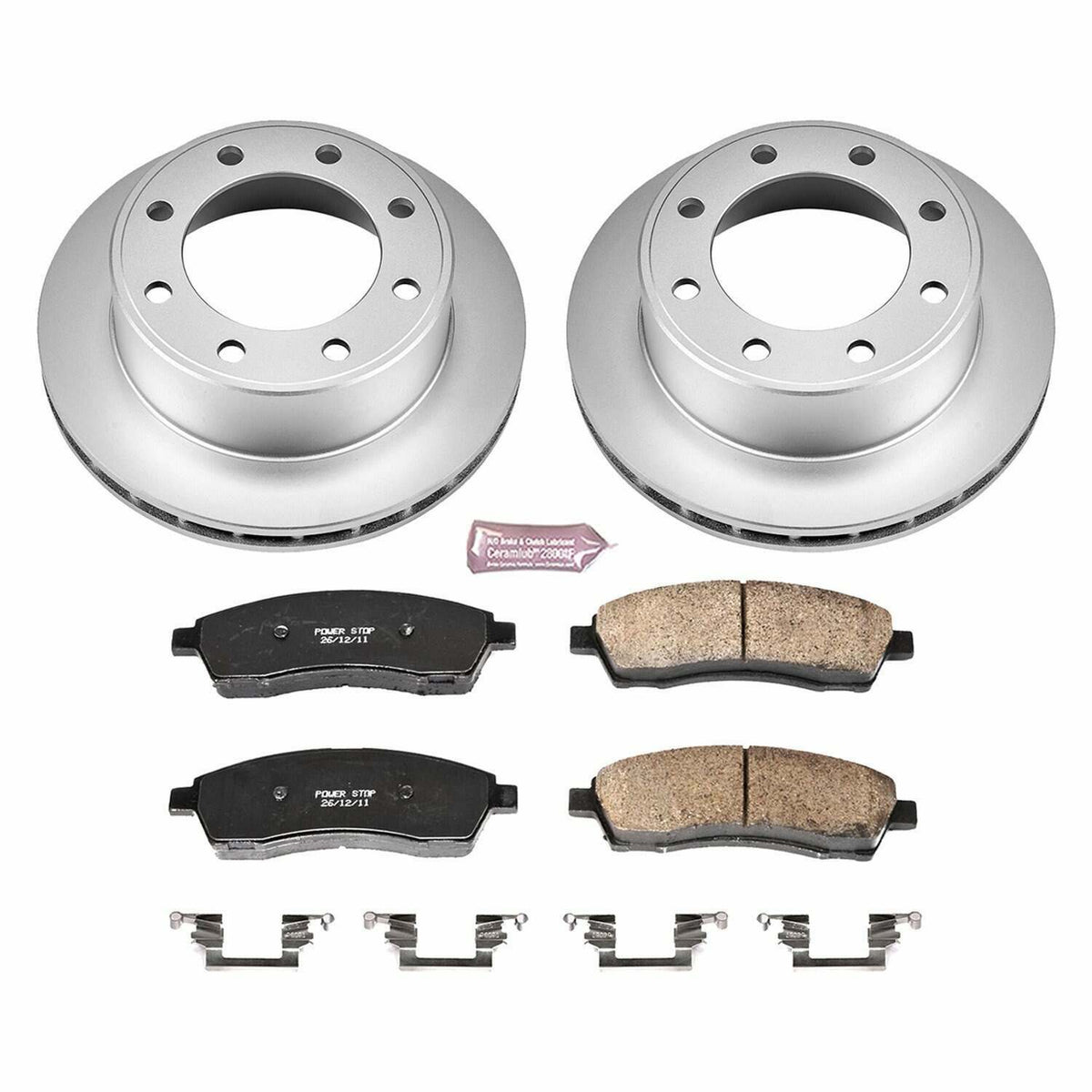 Power Stop 00-05 Ford Excursion Rear Z17 Evolution Geomet Coated Brake Kit - CRK1890