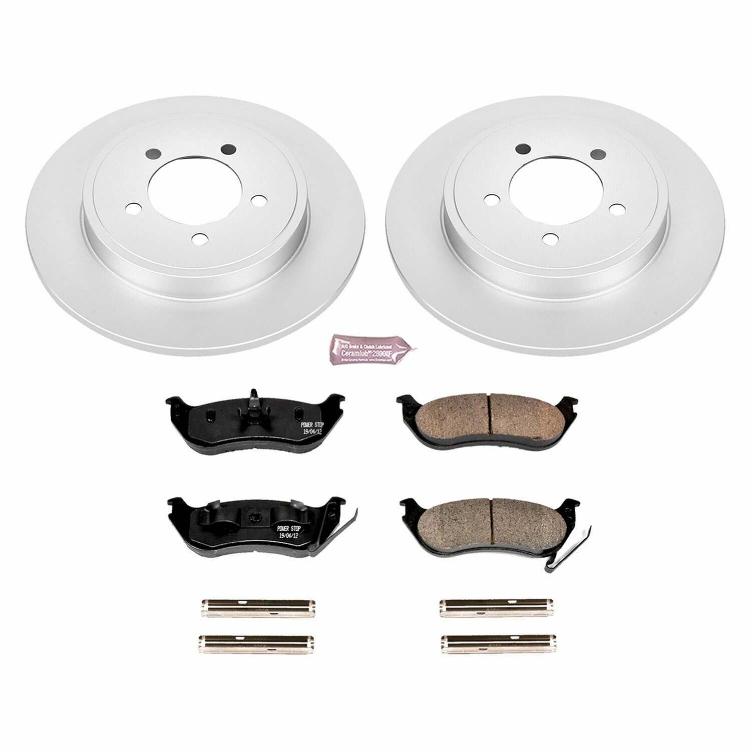 Power Stop 06-10 Ford Explorer Rear Z17 Evolution Geomet Coated Brake Kit - CRK1929