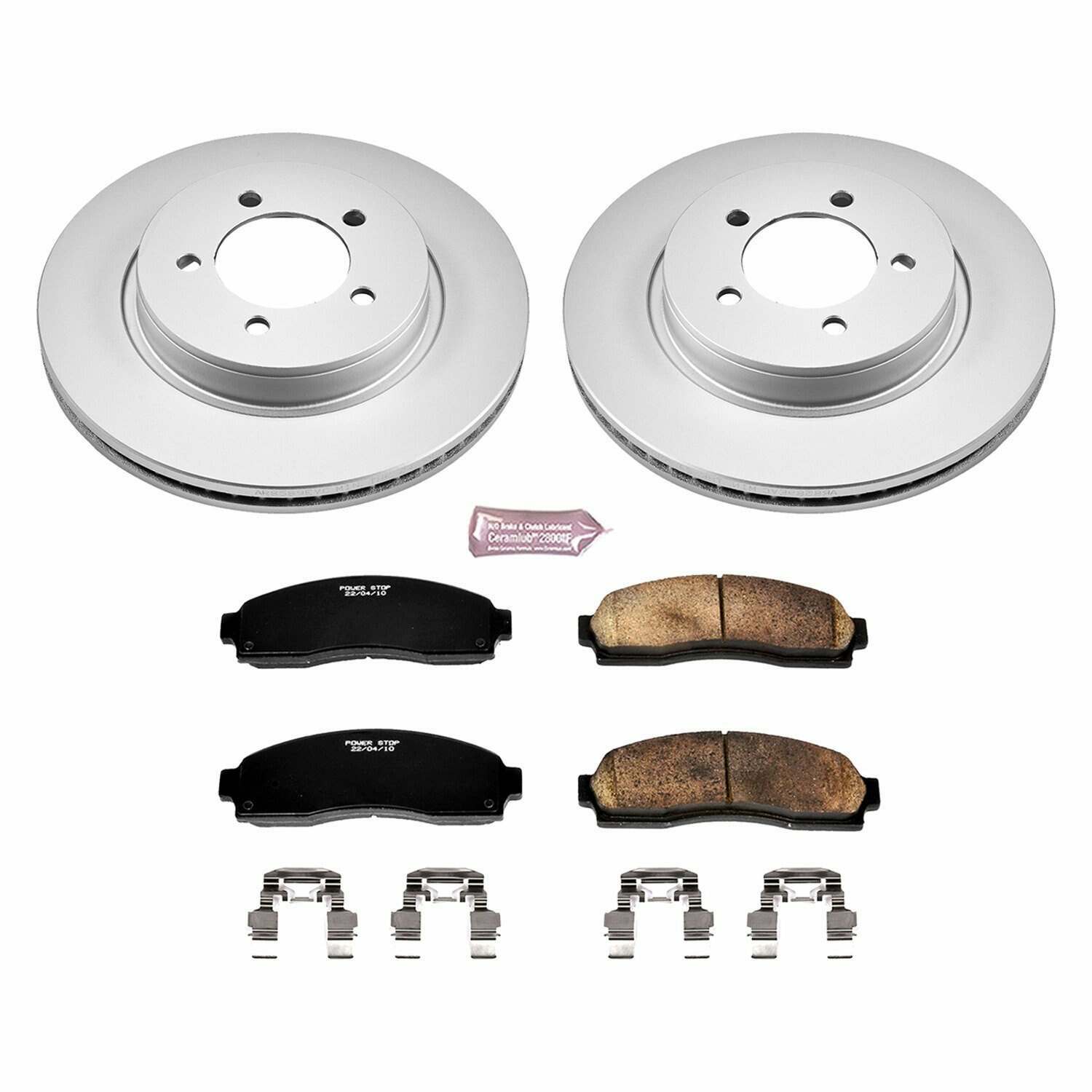 Power Stop 02-05 Ford Explorer Front Z17 Evolution Geomet Coated Brake Kit - CRK1931