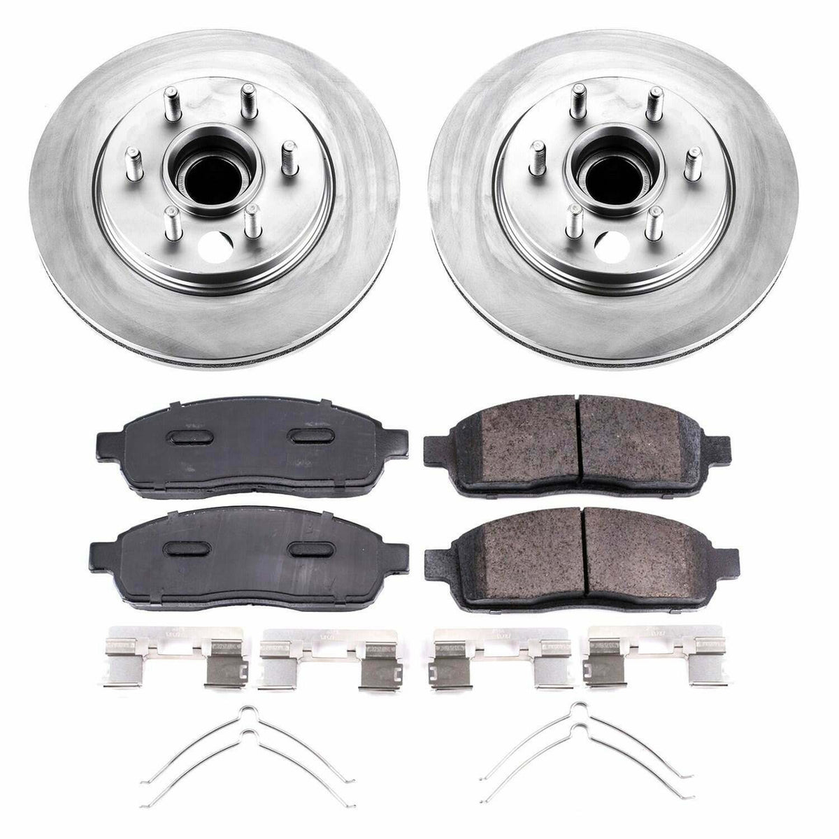 Power Stop 06-08 Lincoln Mark LT Front Z17 Coated Brake Kit - CRK1939