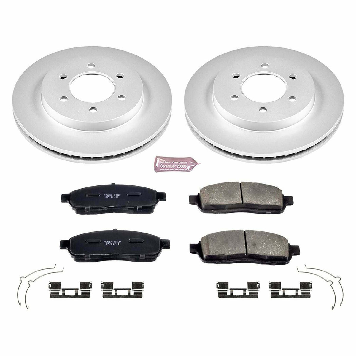 Power Stop 04-08 Ford F-150 Front Z17 Evolution Geomet Coated Brake Kit - CRK1943