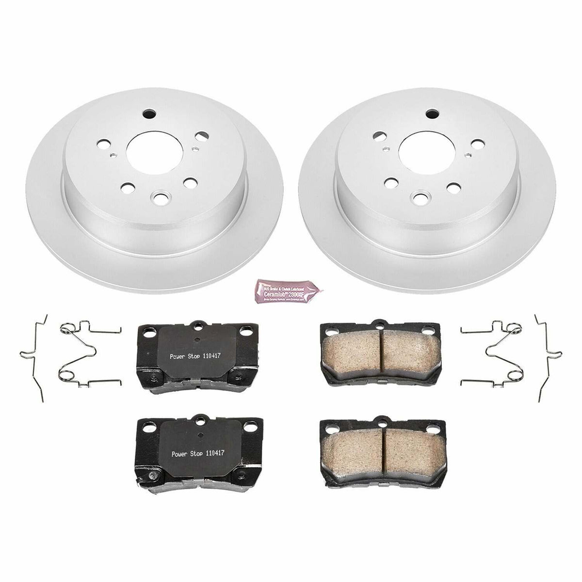 Power Stop 06-13 Lexus IS250 Rear Z17 Evolution Geomet Coated Brake Kit - CRK195