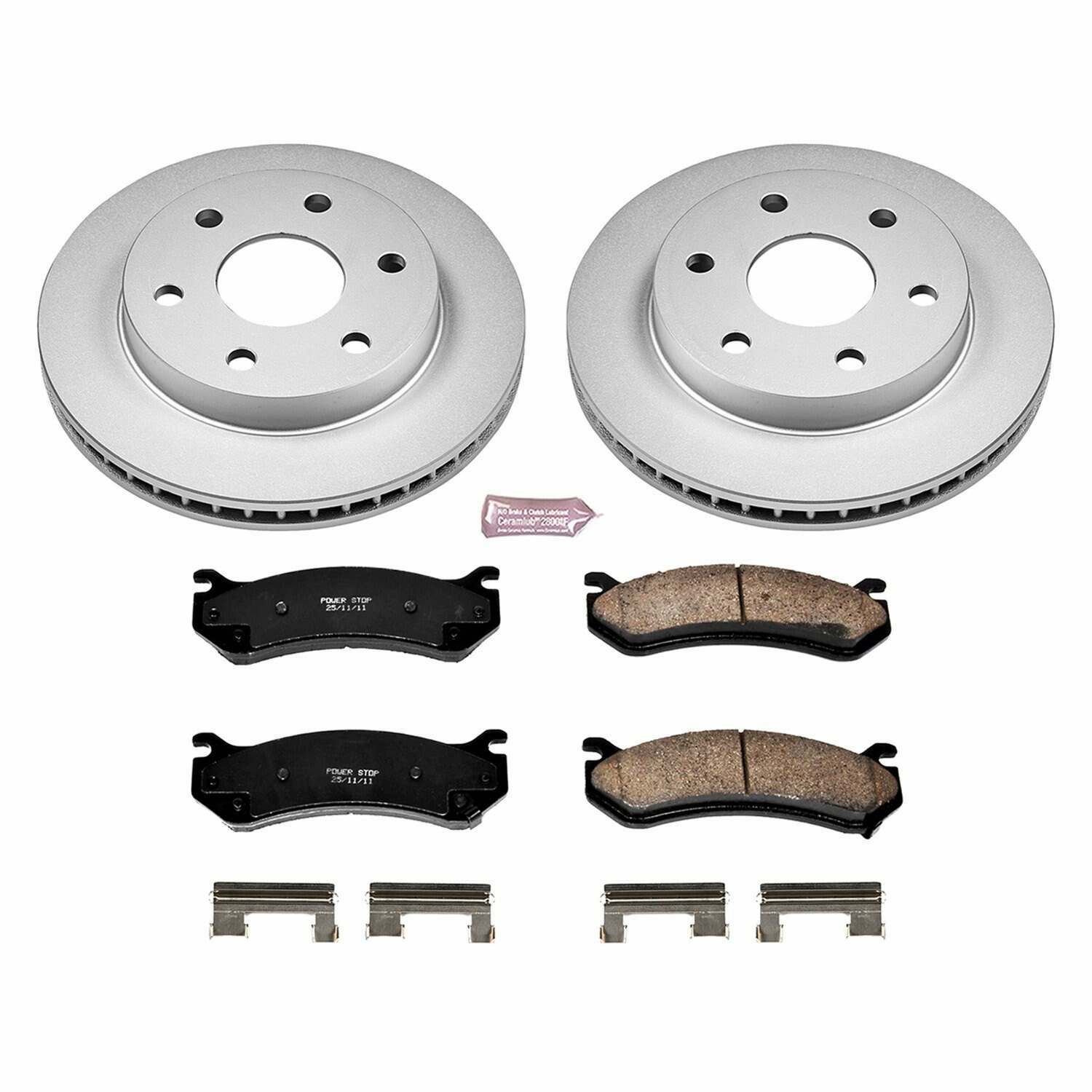 Power Stop 02-06 Cadillac Escalade Front Z17 Evolution Geomet Coated Brake Kit - CRK2009