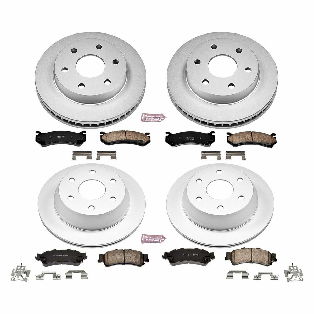 Power Stop 03-05 Chevrolet Astro Front & Rear Z17 Evolution Geomet Coated Brake Kit - CRK2010