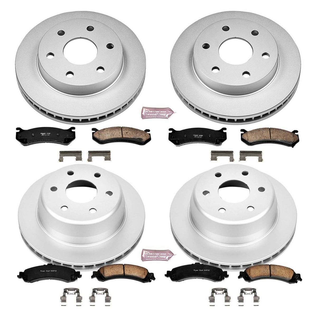Power Stop 02-06 Cadillac Escalade Front & Rear Z17 Evolution Geomet Coated Brake Kit - CRK2015