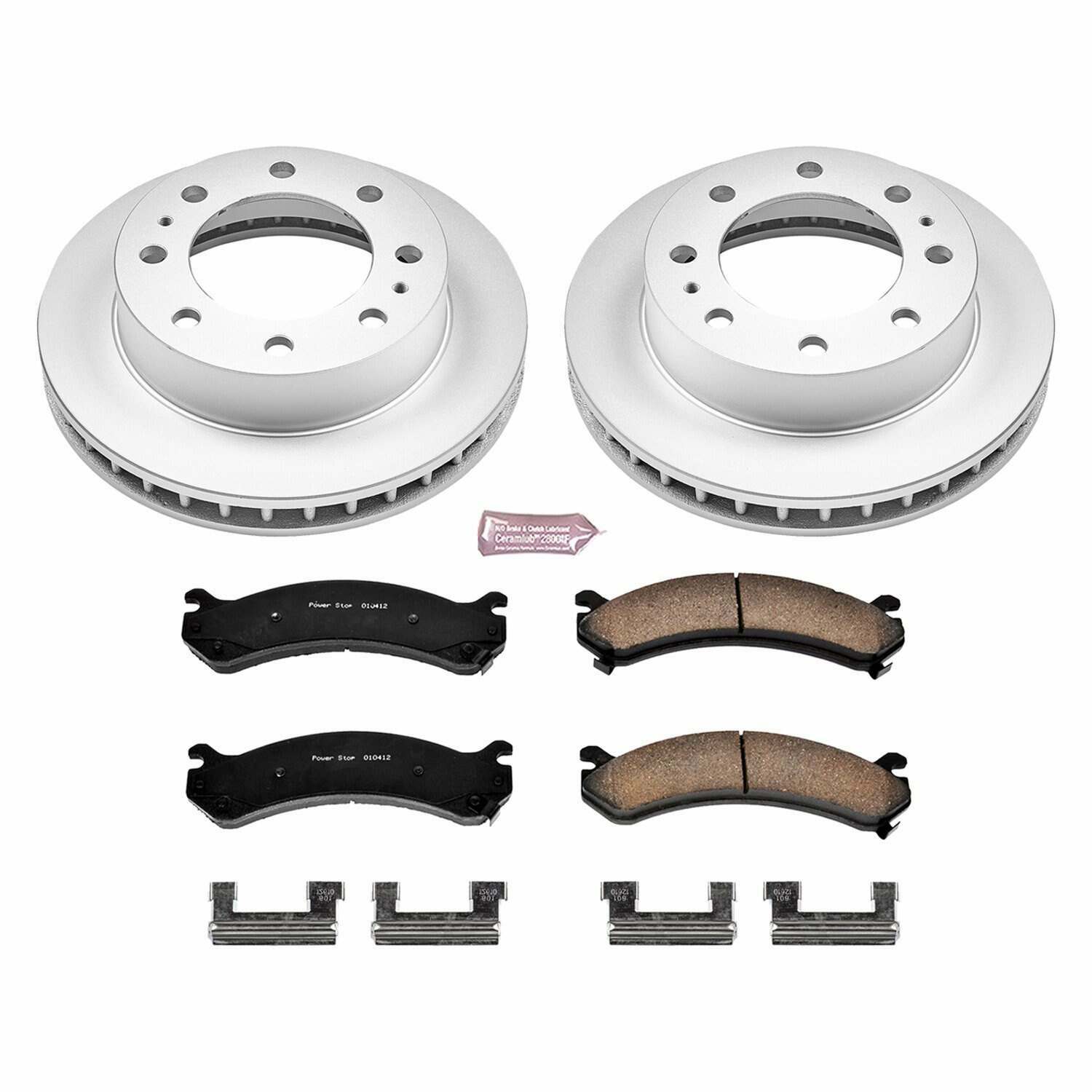 Power Stop 00-05 Cadillac DeVille Front Z17 Evolution Geomet Coated Brake Kit - CRK2020