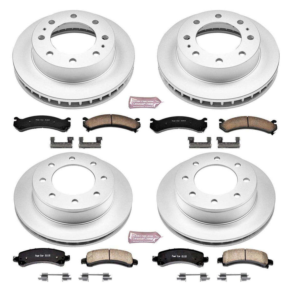 Power Stop 03-17 Chevrolet Express 2500 Front & Rear Z17 Evolution Geomet Coated Brake Kit - CRK2025