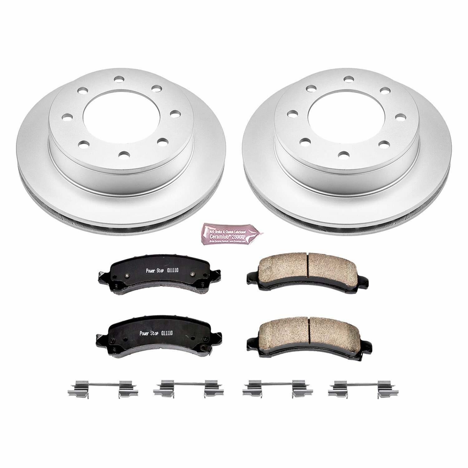 Power Stop 03-17 Chevrolet Express 2500 Rear Z17 Evolution Geomet Coated Brake Kit - CRK2039