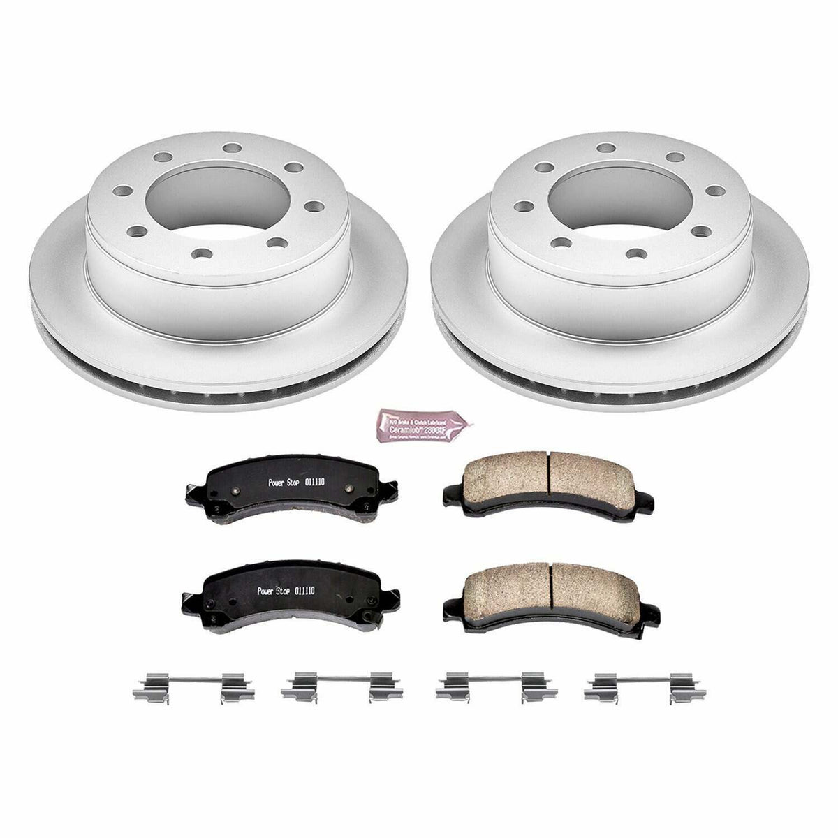 Power Stop 06-17 Chevrolet Express 2500 Rear Z17 Evolution Geomet Coated Brake Kit - CRK2043