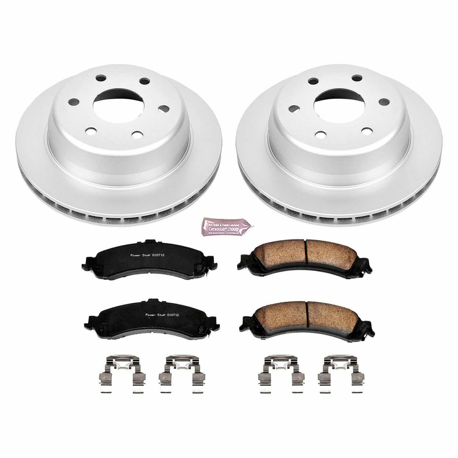 Power Stop 02-06 Cadillac Escalade Rear Z17 Evolution Geomet Coated Brake Kit - CRK2046