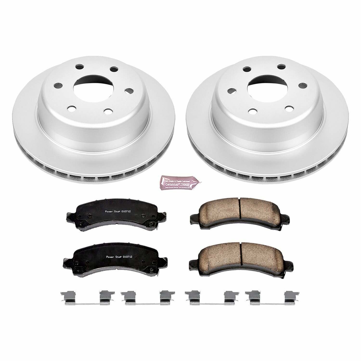 Power Stop 03-06 Cadillac Escalade Rear Z17 Evolution Geomet Coated Brake Kit - CRK2047