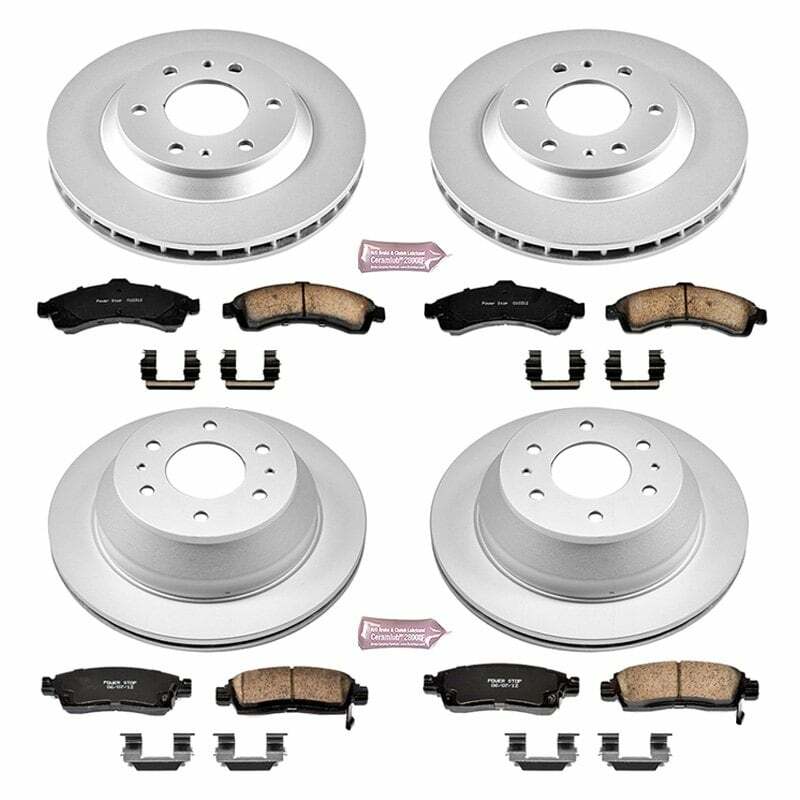 Power Stop 04-05 Buick Rainier Front & Rear Z17 Evolution Geomet Coated Brake Kit - CRK2058