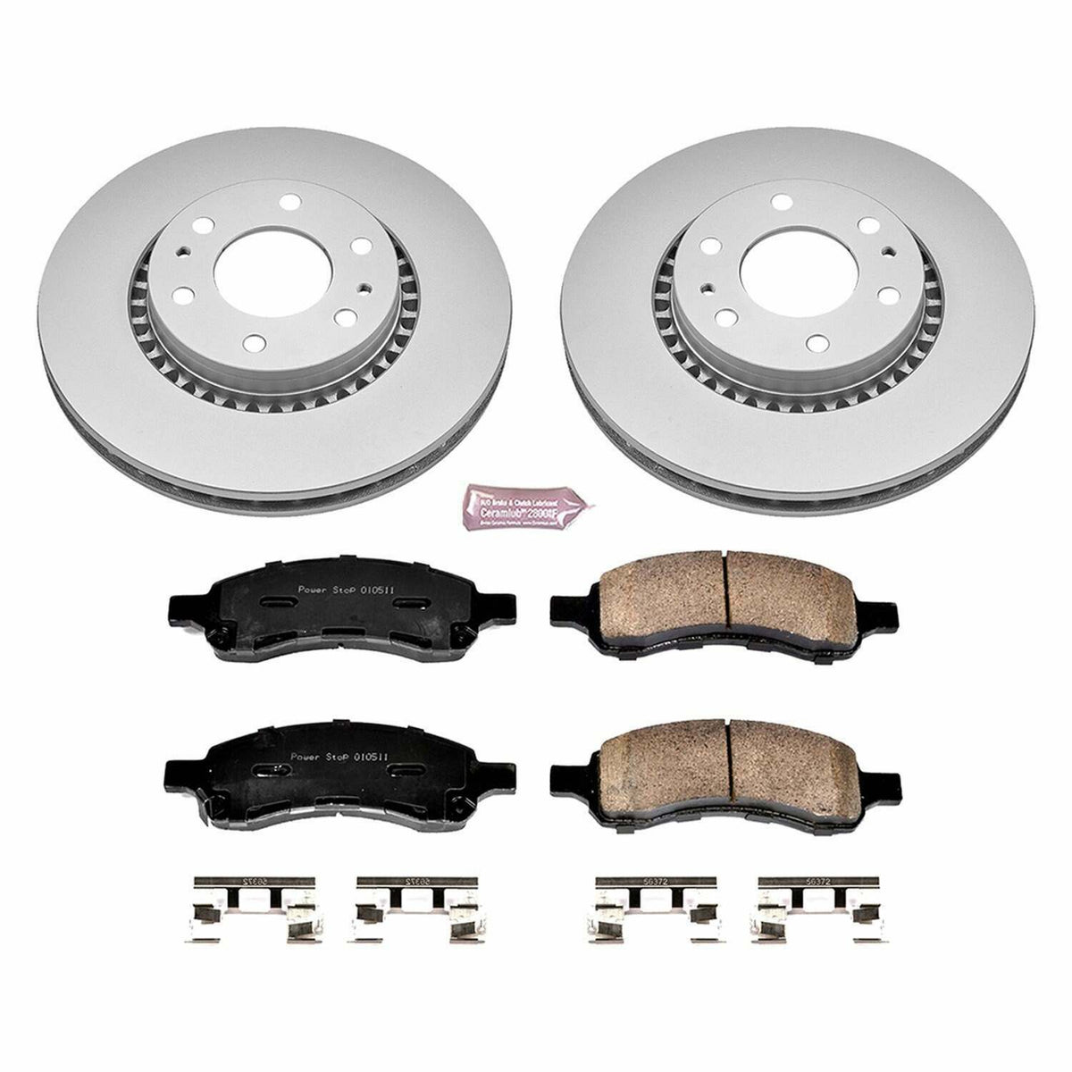 Power Stop 06-07 Buick Rainier Front Z17 Evolution Geomet Coated Brake Kit - CRK2059