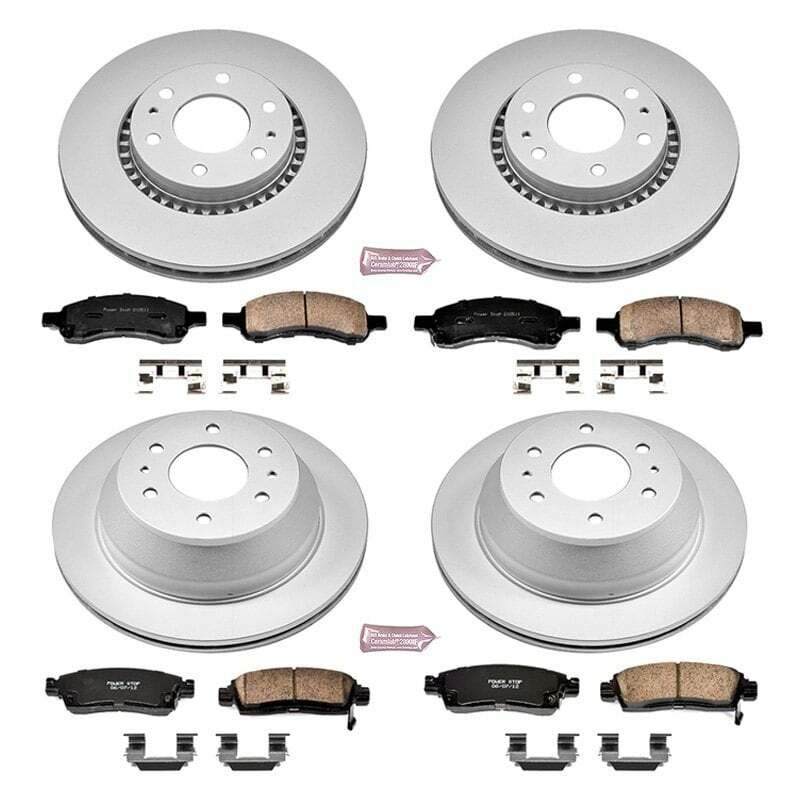 Power Stop 06-07 Buick Rainier Front & Rear Z17 Evolution Geomet Coated Brake Kit - CRK2060