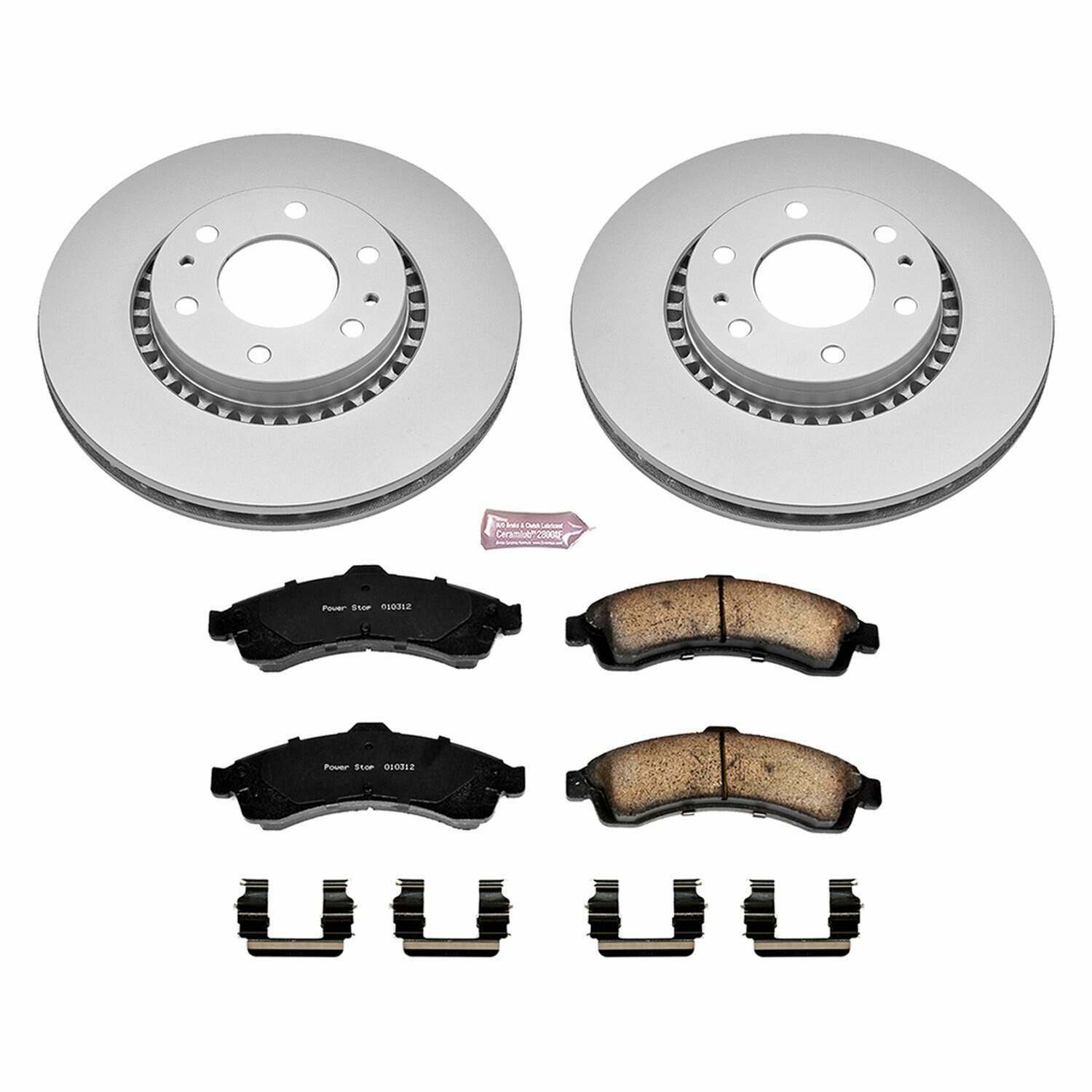 Power Stop 04-05 Buick Rainier Front Z17 Evolution Geomet Coated Brake Kit - CRK2061