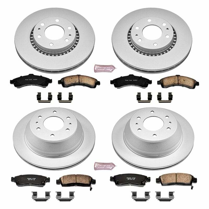 Power Stop 04-05 Buick Rainier Front & Rear Z17 Evolution Geomet Coated Brake Kit - CRK2062