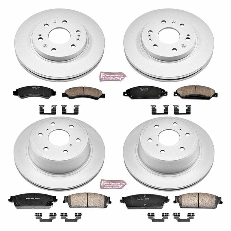 Power Stop 07-08 Cadillac Escalade Front & Rear Z17 Evolution Geomet Coated Brake Kit - CRK2068