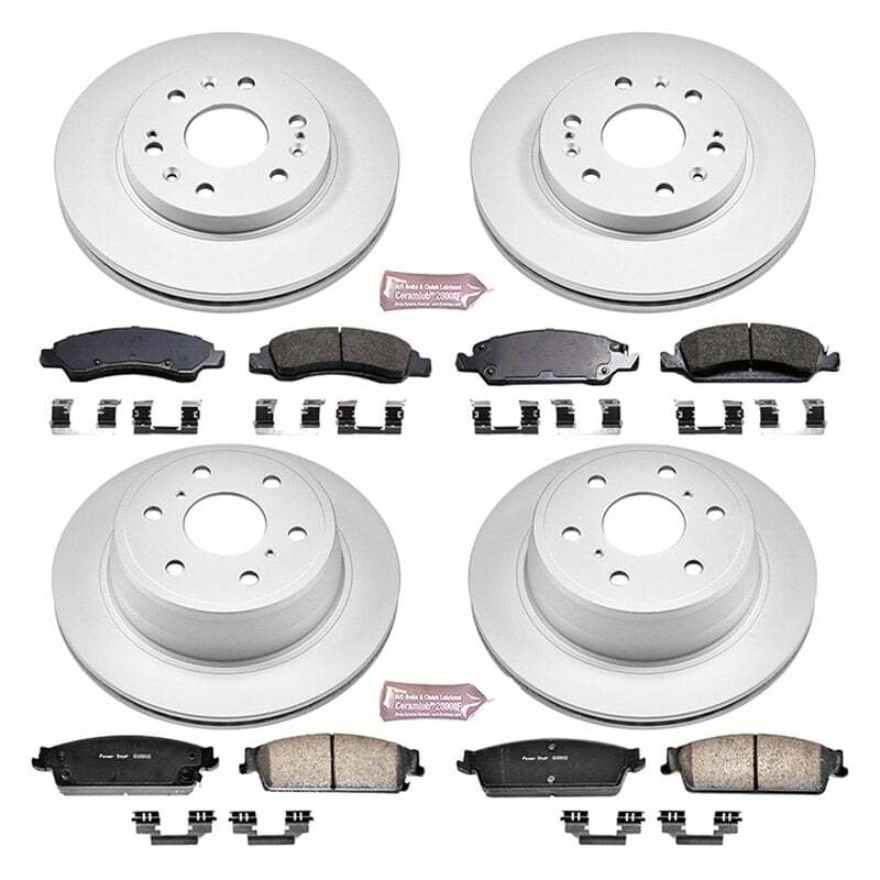 Power Stop 08-14 Cadillac Escalade Front & Rear Z17 Evolution Geomet Coated Brake Kit - CRK2070