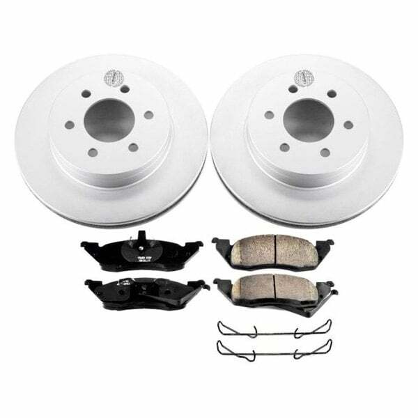 Power Stop 97-98 Dodge Dakota Front Z17 Evolution Geomet Coated Brake Kit - CRK2137