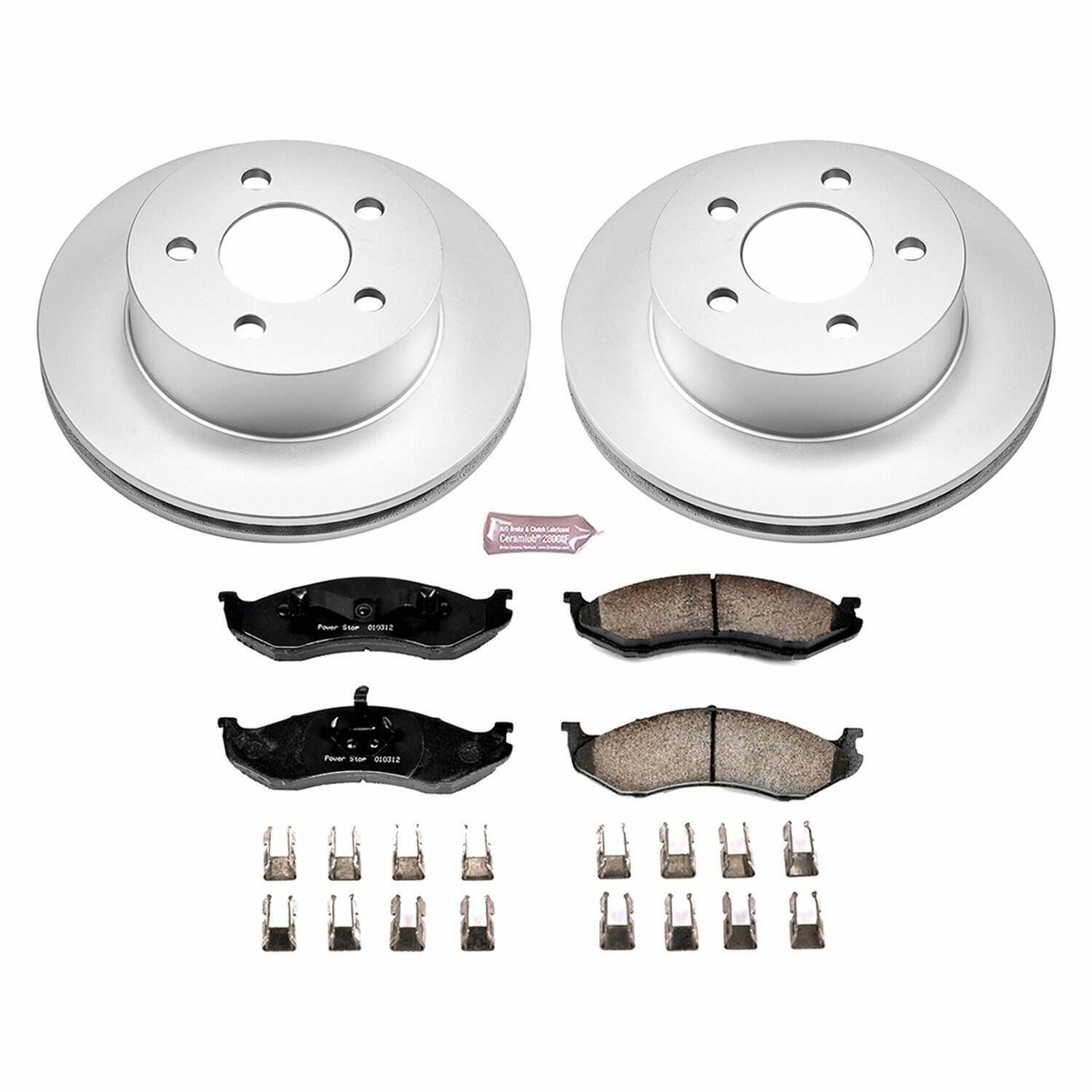 Power Stop 99-01 Jeep Cherokee Front Z17 Evolution Geomet Coated Brake Kit - CRK2152