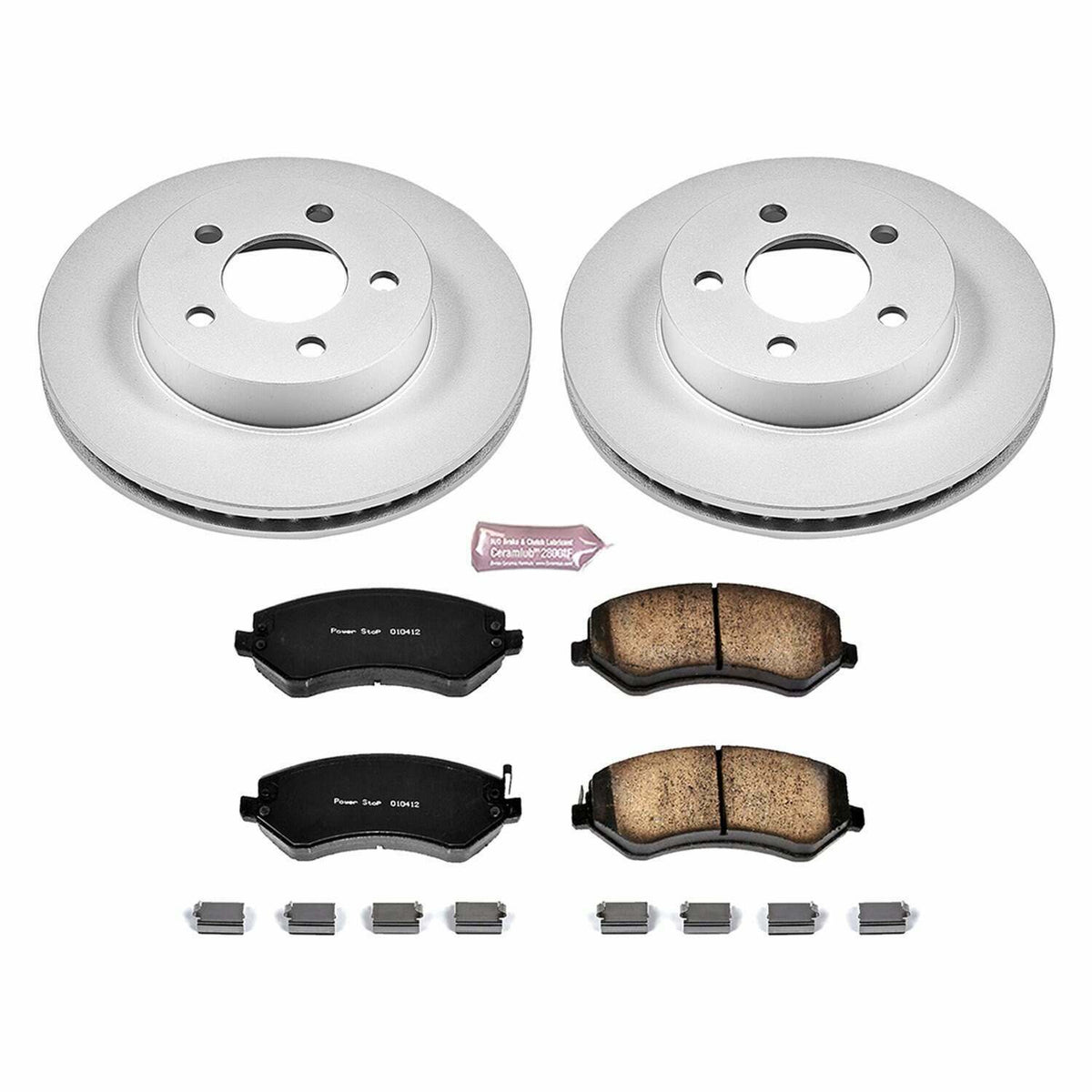 Power Stop 02-07 Jeep Liberty Front Z17 Evolution Geomet Coated Brake Kit - CRK2160