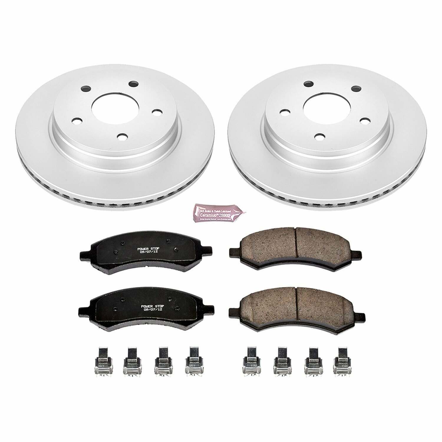 Power Stop 07-09 Chrysler Aspen Front Z17 Evolution Geomet Coated Brake Kit - CRK2163