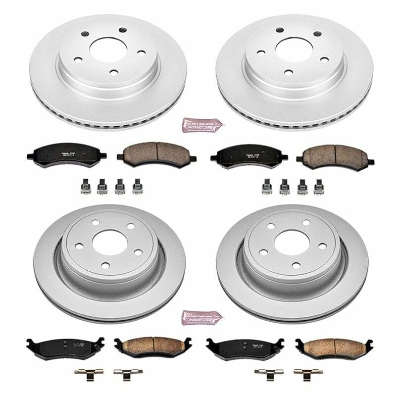Power Stop 07-09 Chrysler Aspen Front & Rear Z17 Evolution Geomet Coated Brake Kit - CRK2164