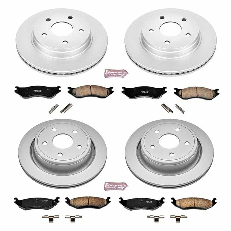 Power Stop 04-06 Dodge Durango Front & Rear Z17 Evolution Geomet Coated Brake Kit - CRK2166