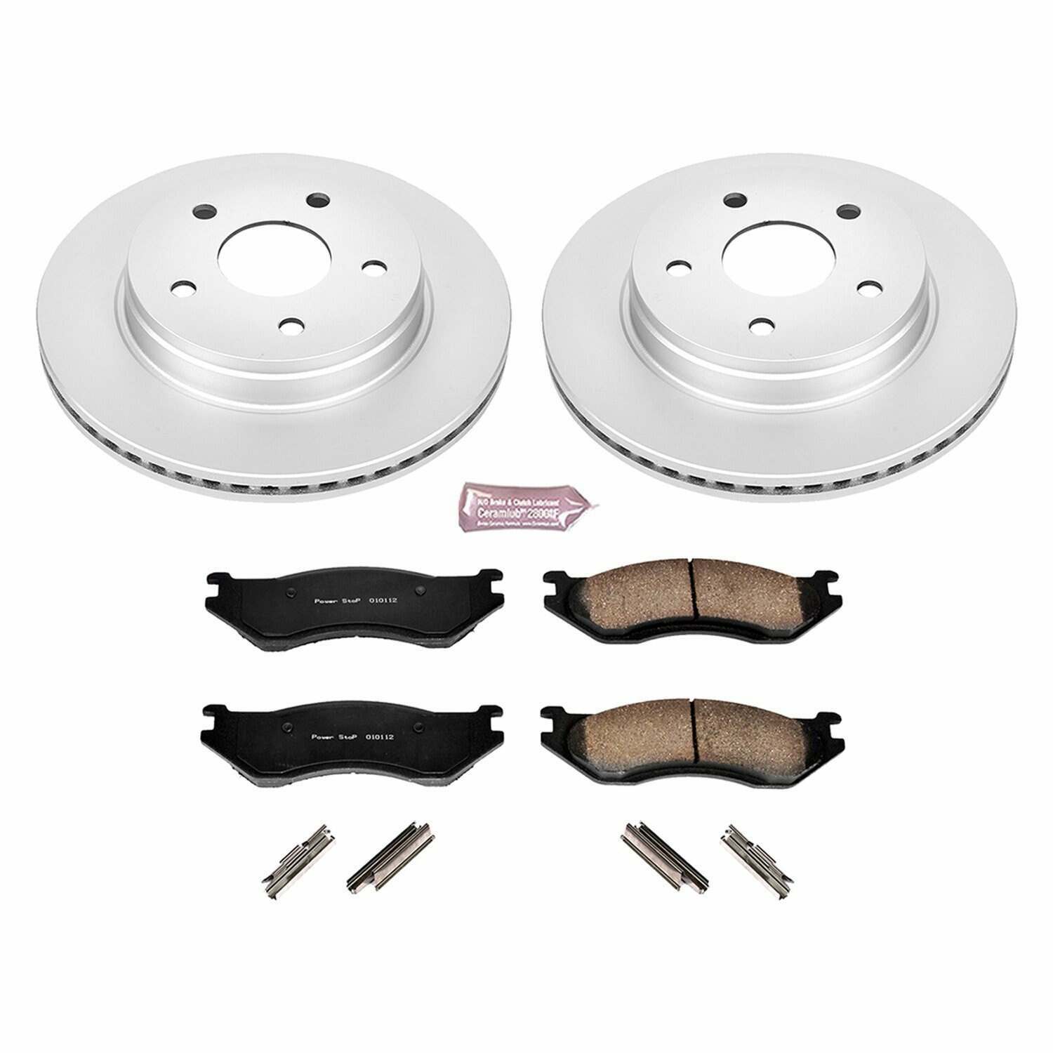 Power Stop 03-05 Dodge Ram 1500 Front Z17 Evolution Geomet Coated Brake Kit - CRK2167