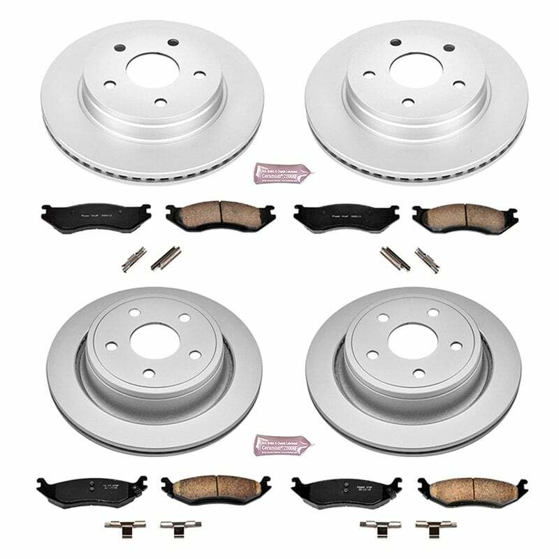 Power Stop 03-05 Dodge Ram 1500 Front & Rear Z17 Evolution Geomet Coated Brake Kit - CRK2168