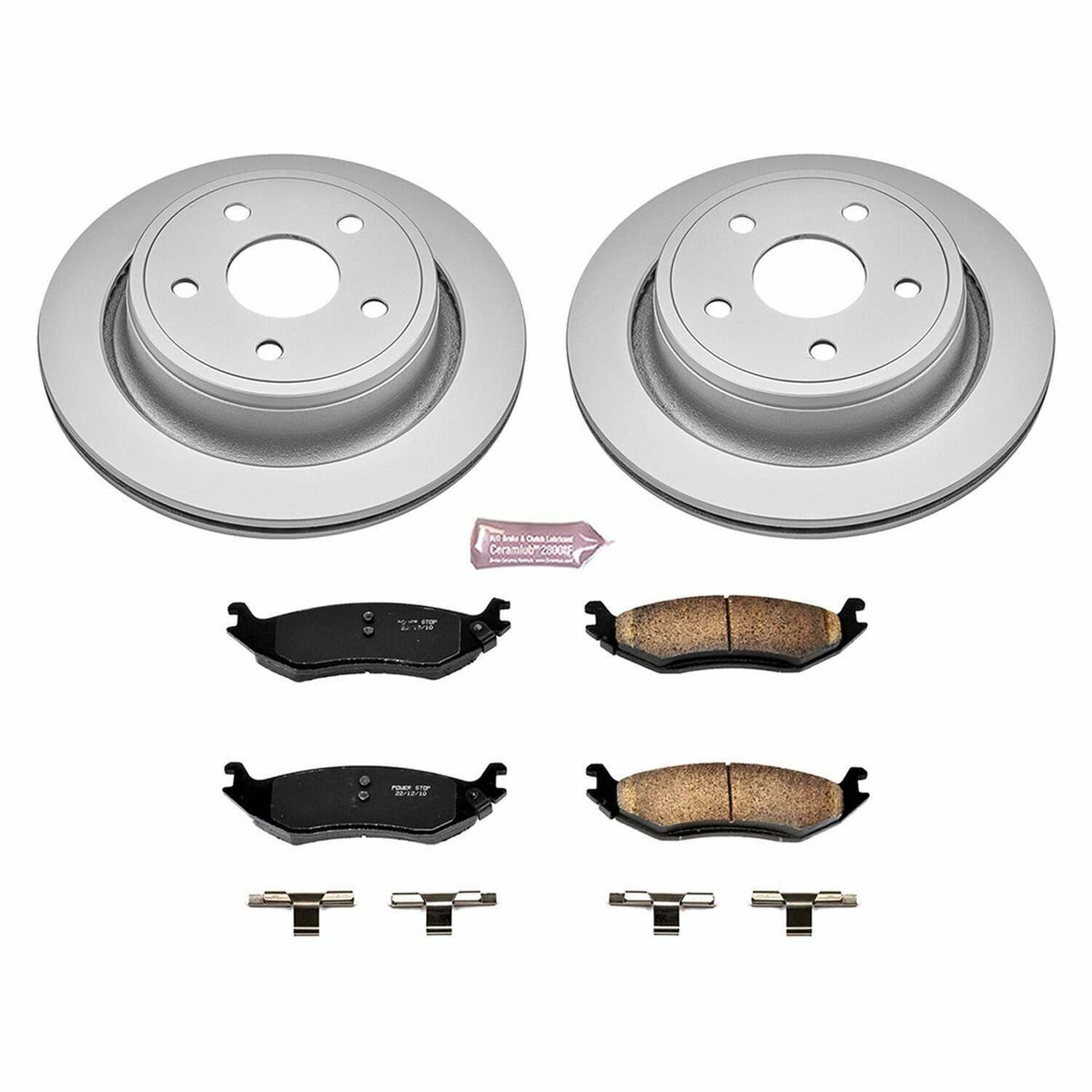 Power Stop 07-09 Chrysler Aspen Rear Z17 Evolution Geomet Coated Brake Kit - CRK2172
