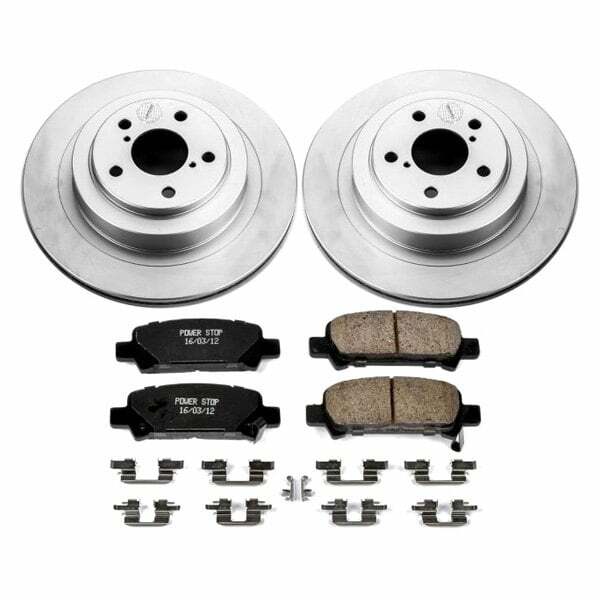 Power Stop 05-09 Subaru Legacy Rear Z17 Evolution Geomet Coated Brake Kit - CRK219