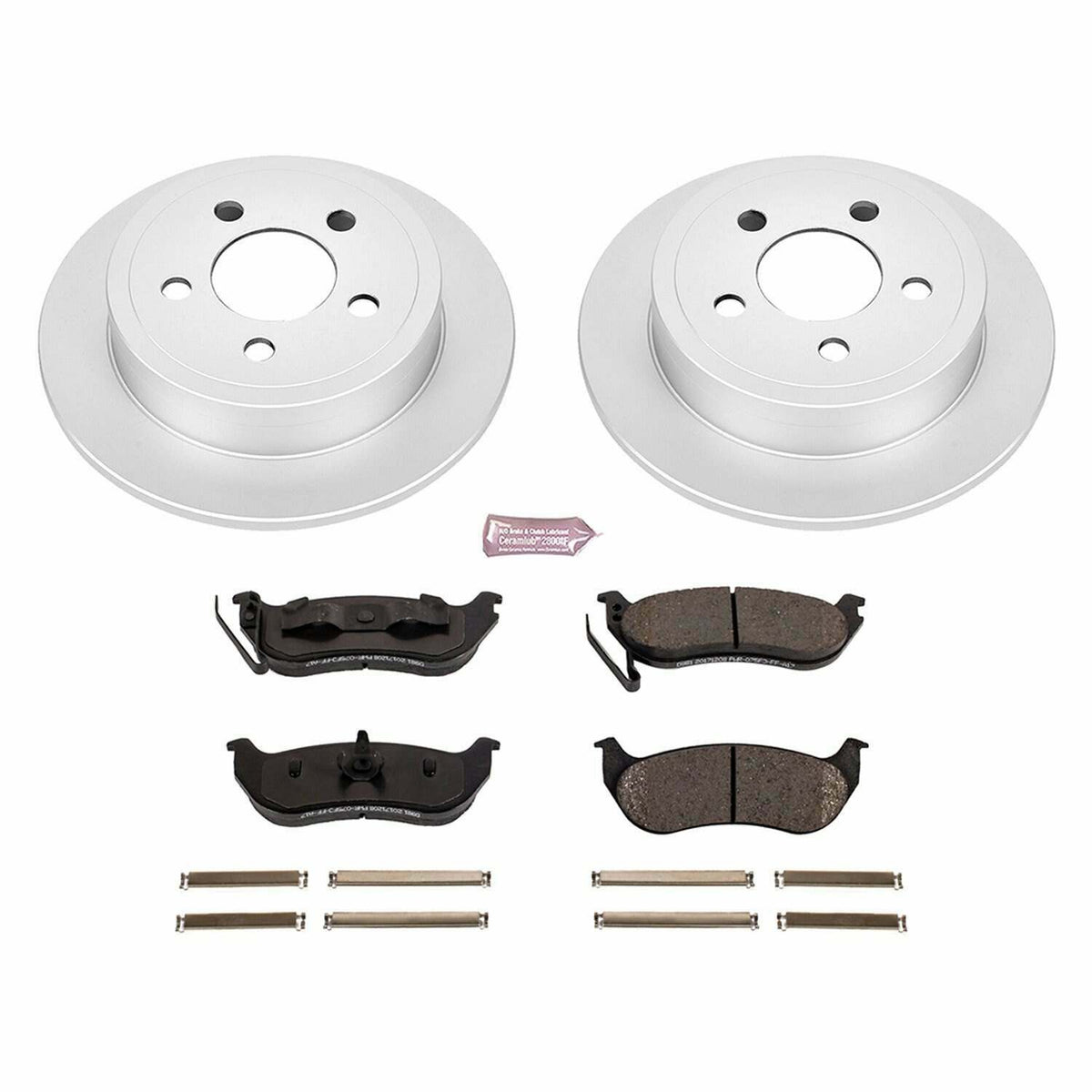 Power Stop 03-07 Jeep Liberty Rear Z17 Evolution Geomet Coated Brake Kit - CRK2197
