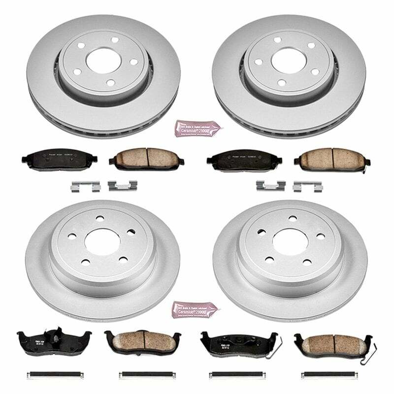 Power Stop 06-10 Jeep Commander Front & Rear Z17 Evolution Geomet Coated Brake Kit - CRK2220