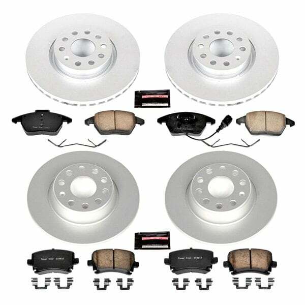 Power Stop 06-09 Audi A3 Front & Rear Z23 Evolution Sport Coated Brake Kit - CRK2260